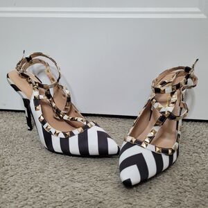 Wild Diva Lounge studded heels in a size 8.5